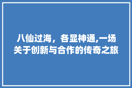 八仙过海，各显神通,一场关于创新与合作的传奇之旅_八仙过海的意思50字