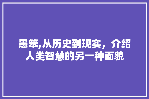 愚笨,从历史到现实，介绍人类智慧的另一种面貌